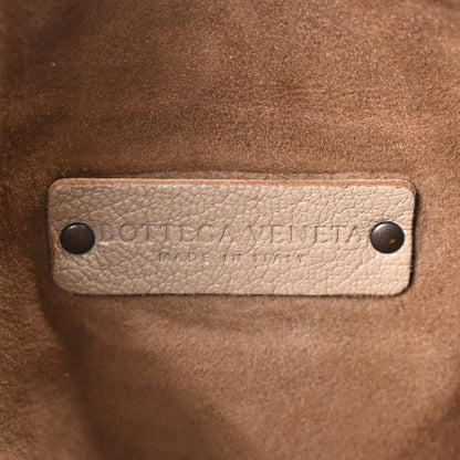 Nappa Intrecciato Stitched Small Shoulder Bag Taupe