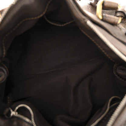 Calfskin Medium Paddington Satchel Chocolate