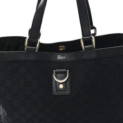 Monogram Large Abbey Tote Black