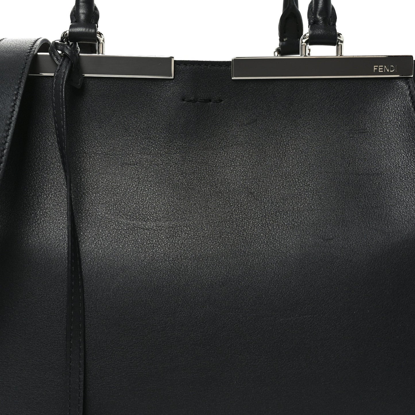 Vitello Dolce Shiny Nappa Petite 3Jours Tote Black