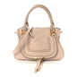Calfskin Medium Marcie Satchel Abstract White