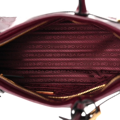 Shiny Nappa Medium Bonnie Shoulder Bag Bordeaux
