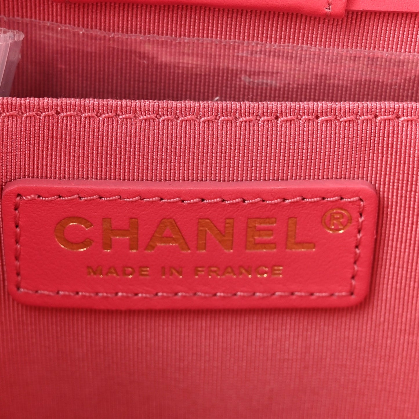 Calfskin Quilted CC Small Once Upon A Time Tote Pink