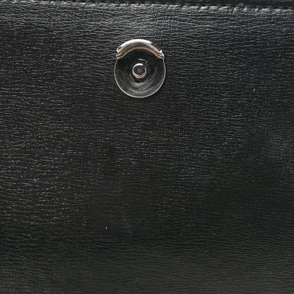 Calfskin Medium Monogram Sunset Satchel Black