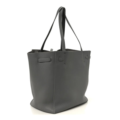 Soft Grained Calfskin Small Belt Cabas Phantom Grey