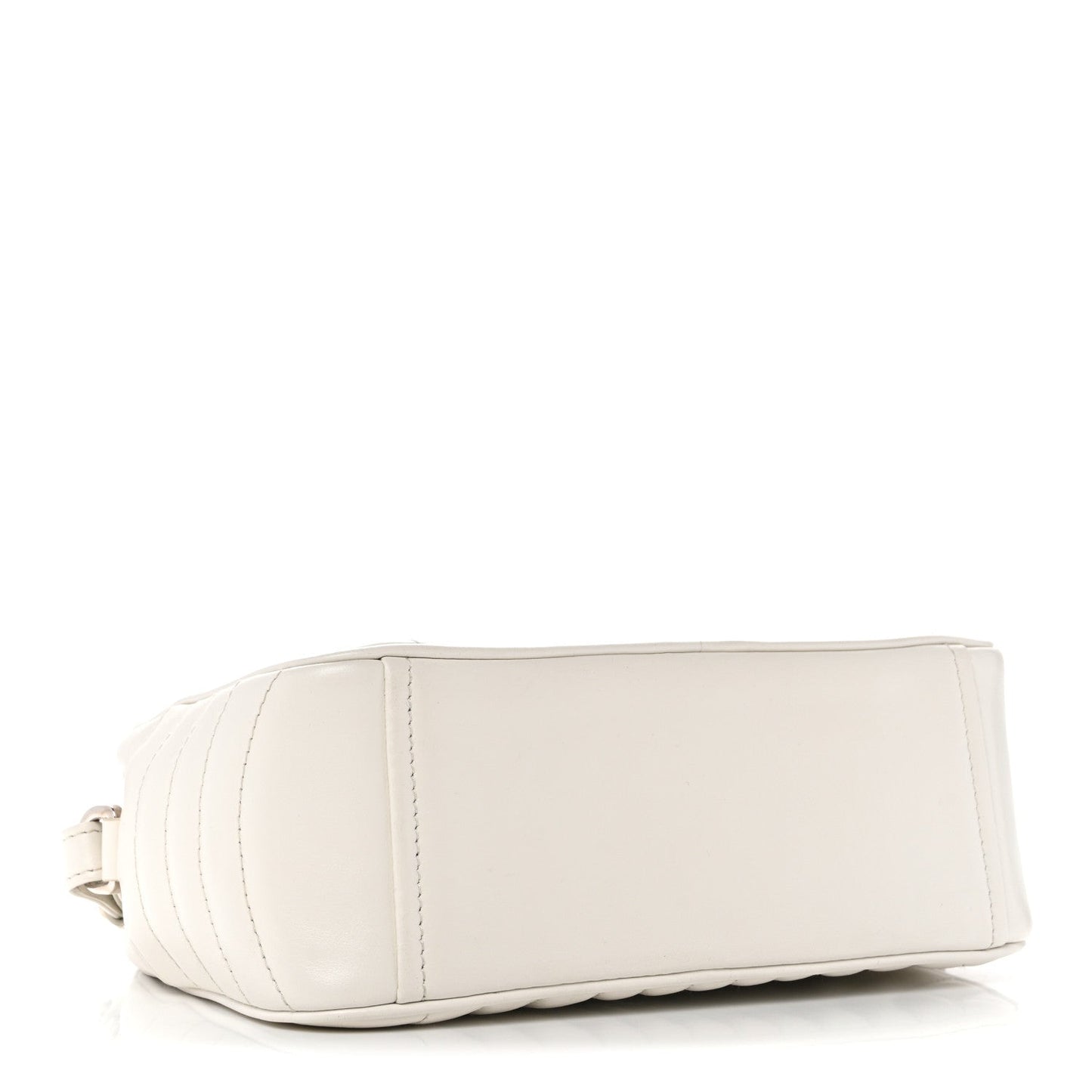 Soft Calfskin Diagramme Camera Bag White