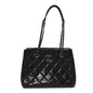 Calfskin Quilted Small Coco Soft Tote Black