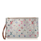 Metallic Monogram LV Garden Neverfull MM GM Pochette Silver