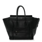 Drummed Calfskin Mini Luggage Black