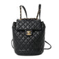Calfskin Quilted Mini Urban Spirit Backpack Black