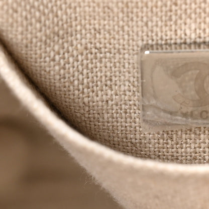Mixed Fibers Medium Deauville Tote Beige