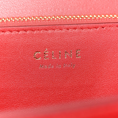 Lizard Medium Classic Box Flap Bag Ruby