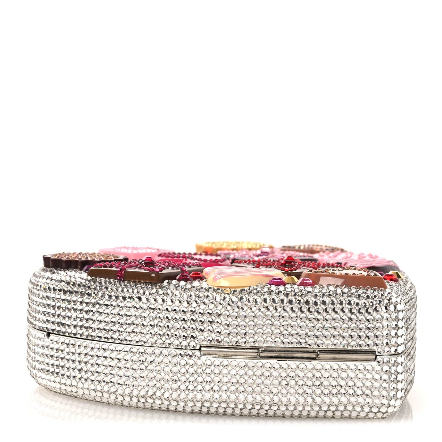 Crystal Heart Chocolate Box Clutch