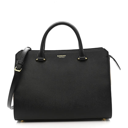Calfskin Mega Check Small Banwell Tote Black