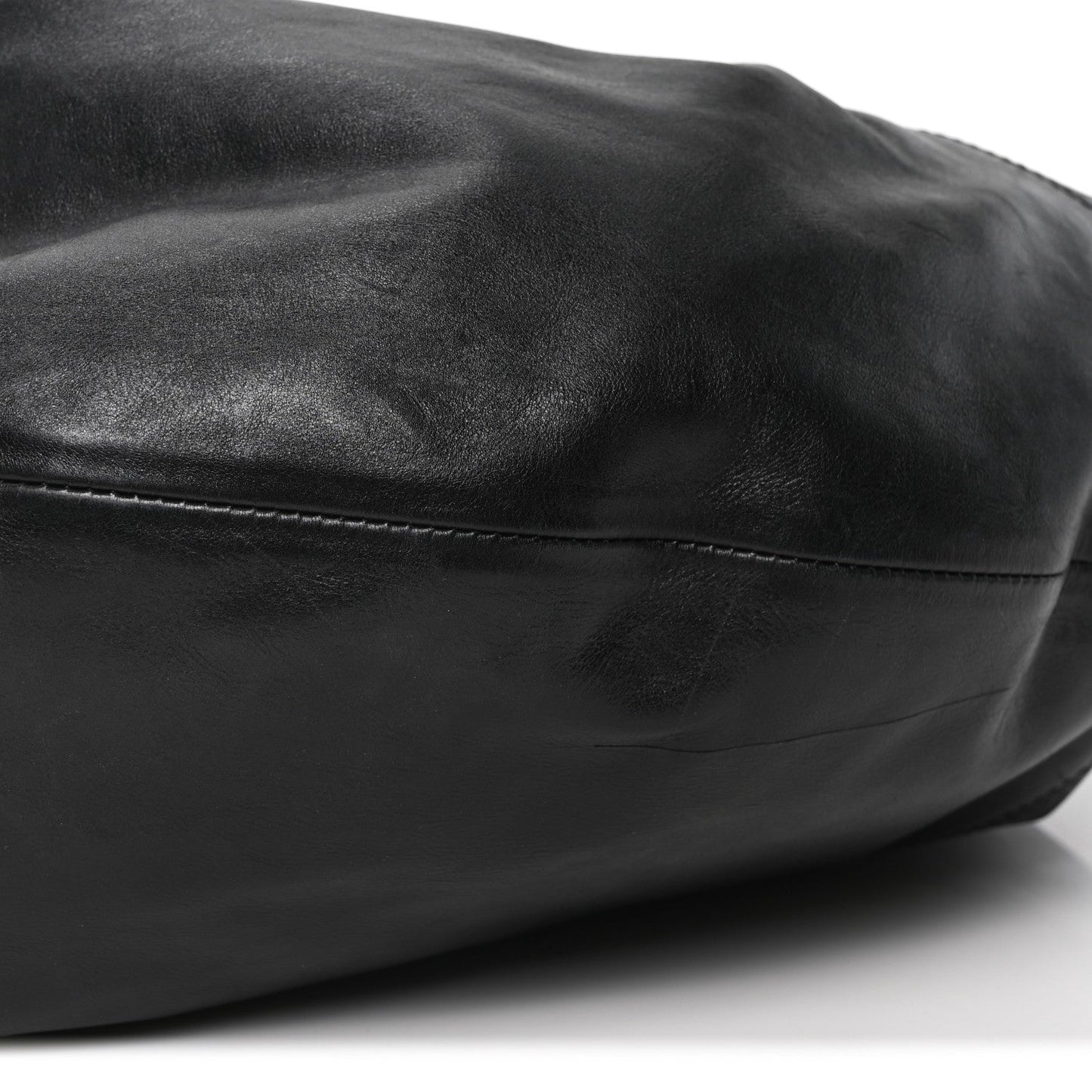 Vintage Calfskin Extra Large Olivia Hobo Black