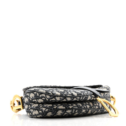 Oblique Saddle Bag Blue