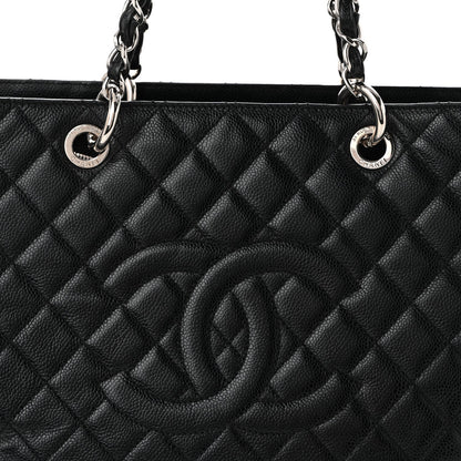 Caviar Quilted XL Grand Shopping Tote GST Black