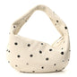 Pebbled Calfskin Grommet Medium Olivia Hobo Dark Ivory
