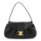 Supple Grained Calfskin Medium Polly Black