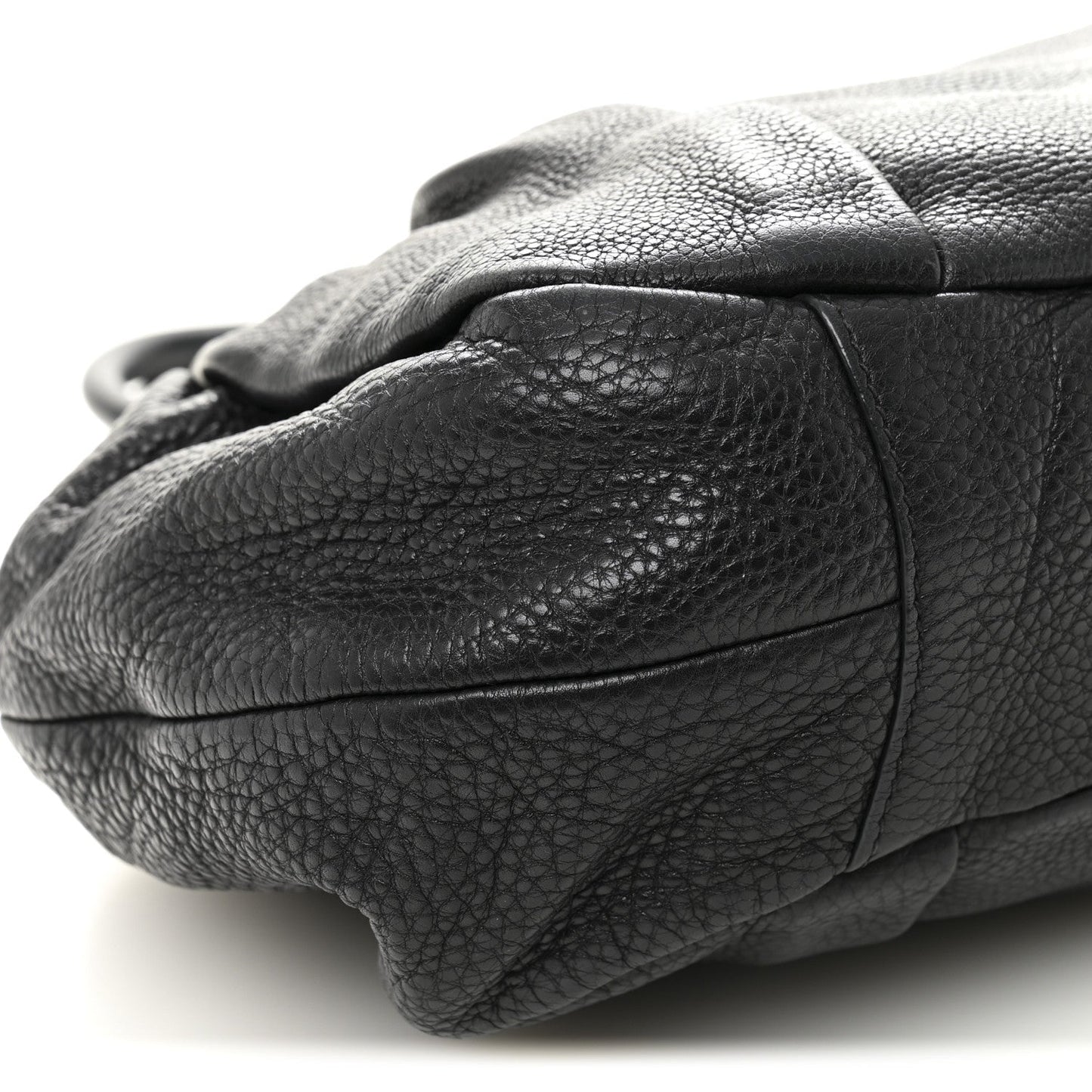 Vitello Daino Shoulder Bag Black