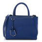 Vitello Elite Petite 2Jours Tote Blue Neon