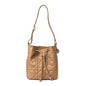 Calfskin Macrocannage Medium D-Motion Bag Light Gold