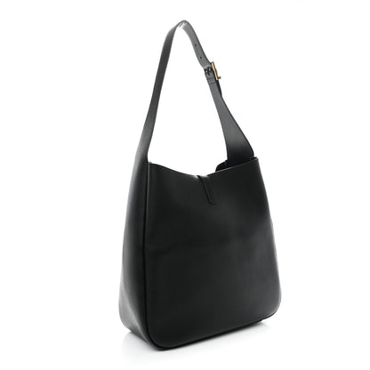 Supple Calfskin Large Le 5 A 7 Soft Hobo Black
