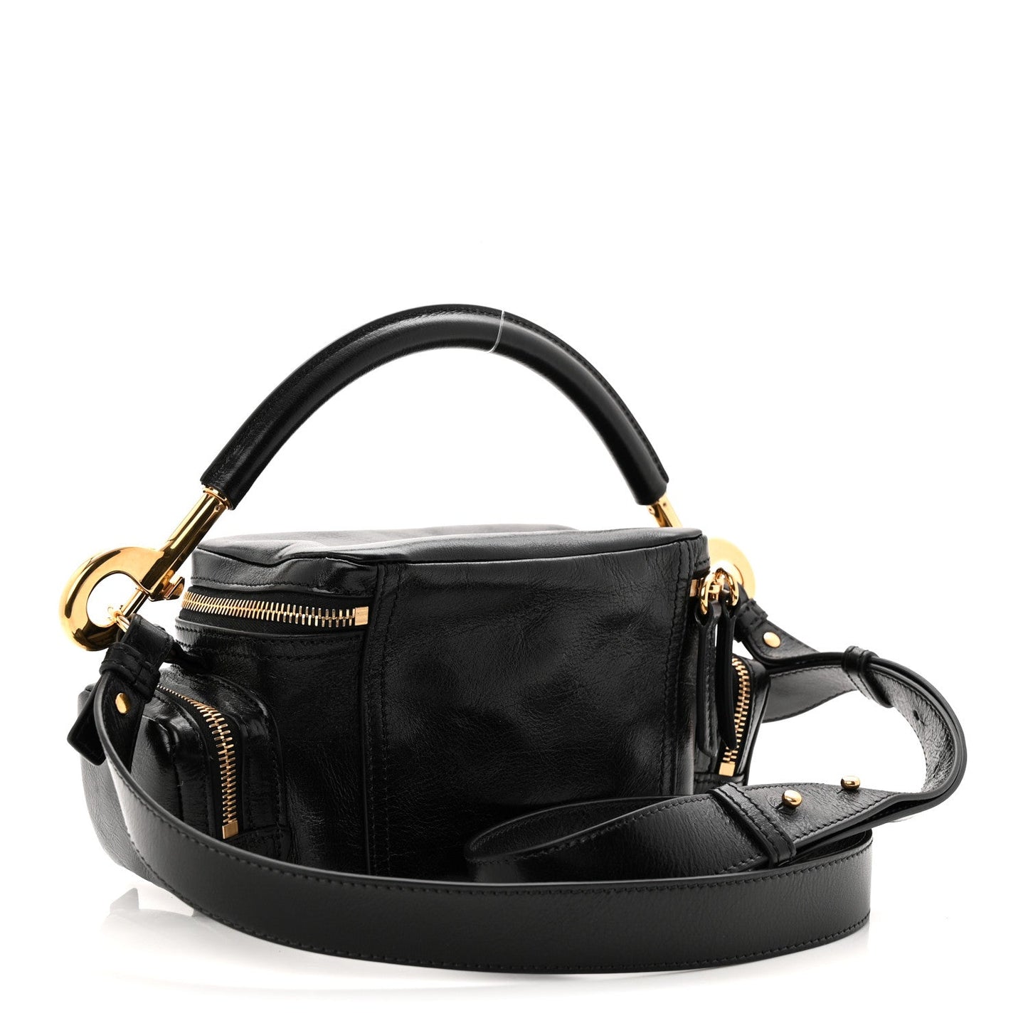 Shiny Buffalo Small Double Carry Camera Bag Black