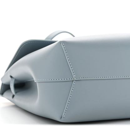 Calfskin Mini Lady Bag Grey Blue