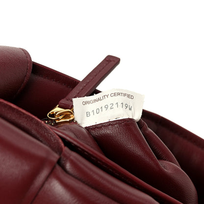 Nappa Maxi Intreccio Padded Cassette Crossbody Bag Barolo