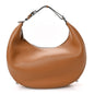 Vitello Grace Matte Medium Fendigraphy Hobo Bag Caramello
