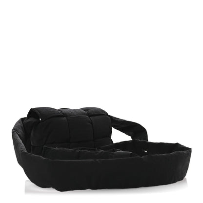 Nylon Intrecciato Padded Tech Candy Cassette Bag Black