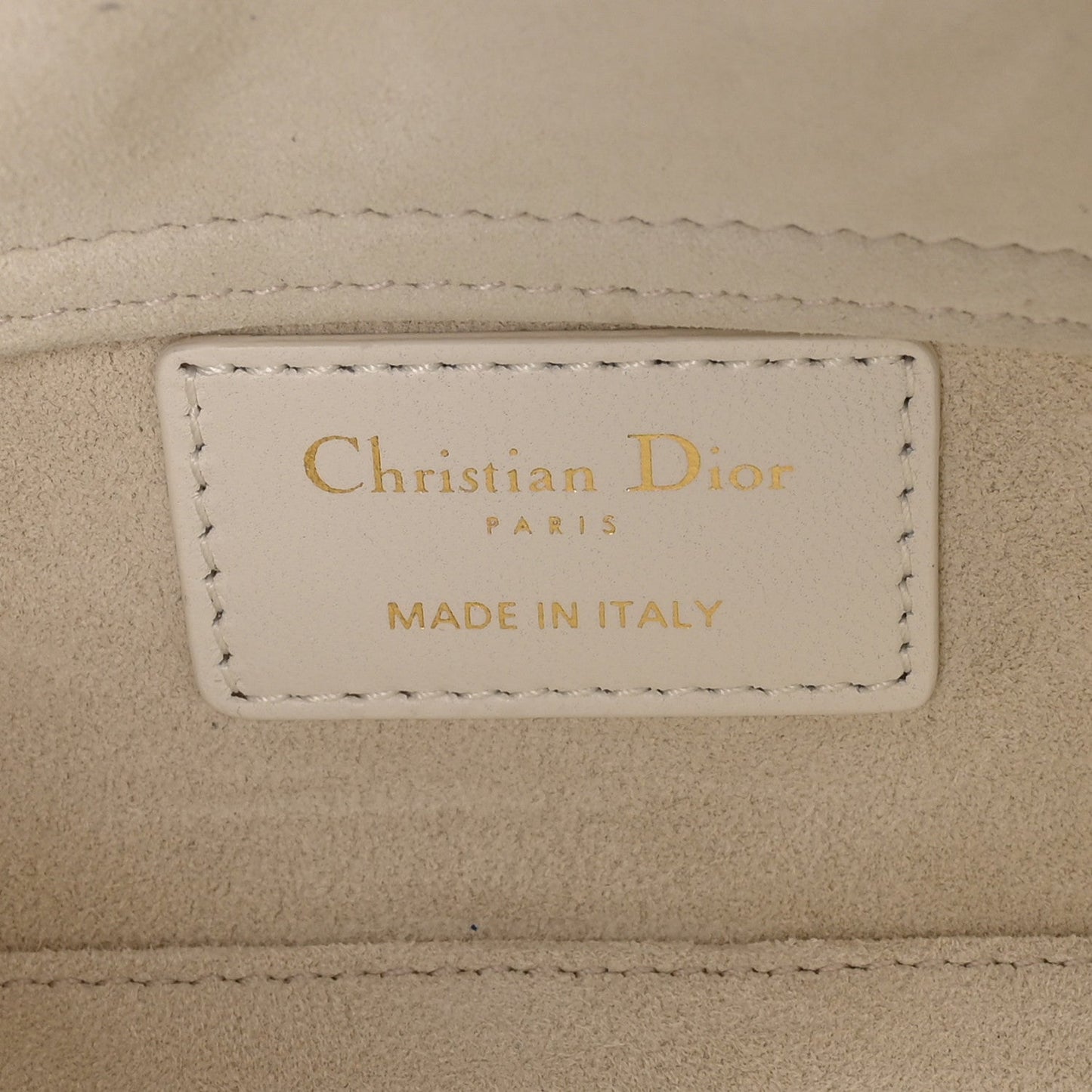 Lambskin Cannage Micro Lady D-Joy Latte