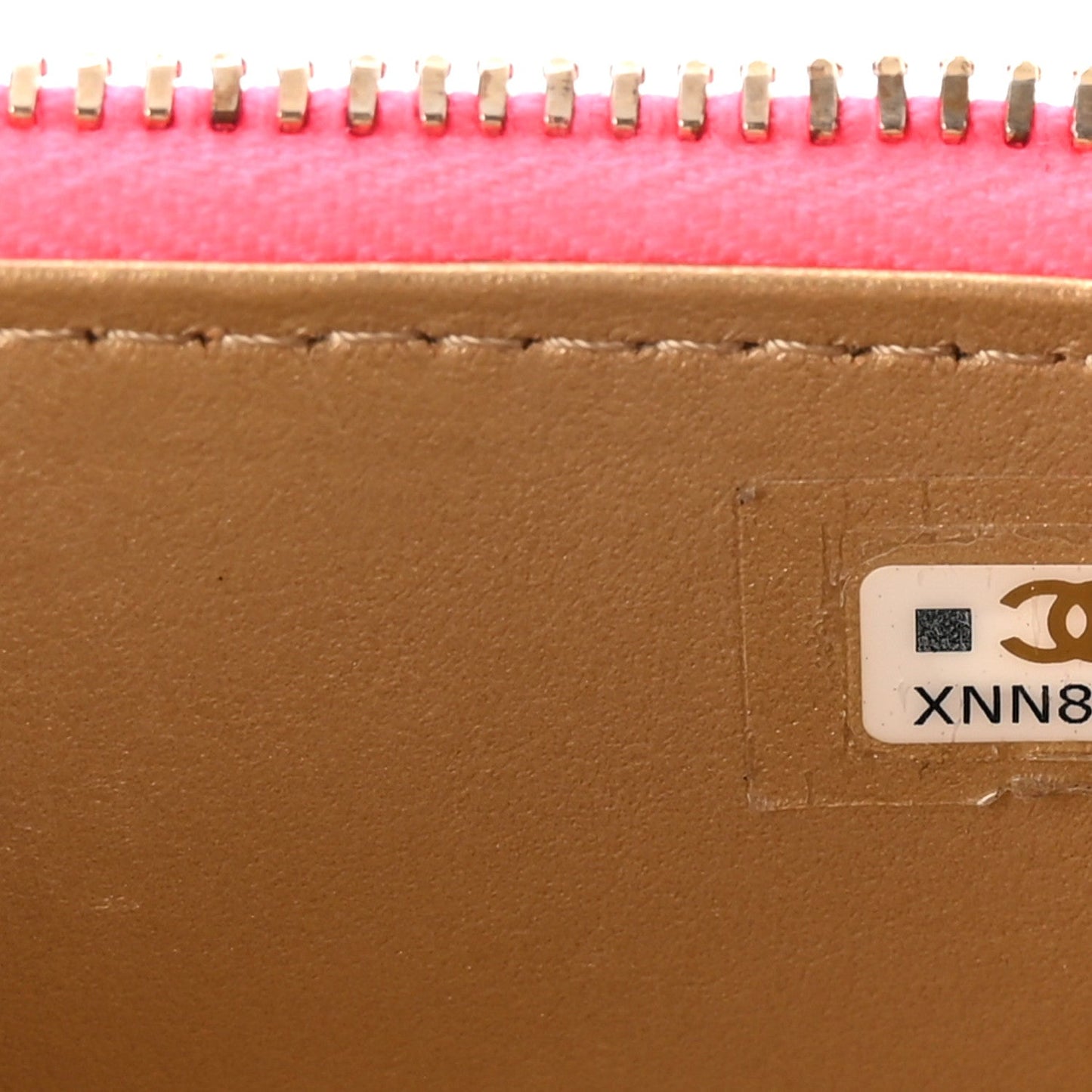 Patent Quilted Pearl Crush Mini Vanity Case With Chain Neon Pink