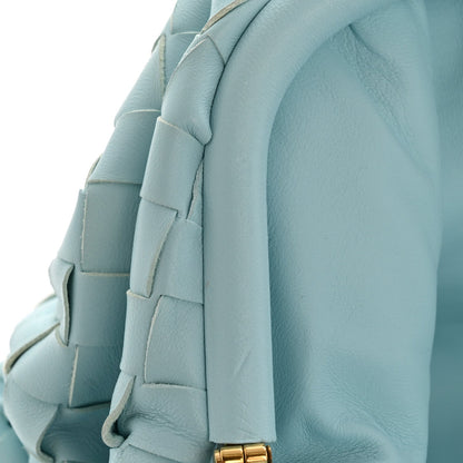 Nappa Maxi Intrecciato The Pouch Oversized Clutch Teal Washed