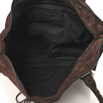 Suede Calfskin Classic Hardware Large Le City Light Espresso