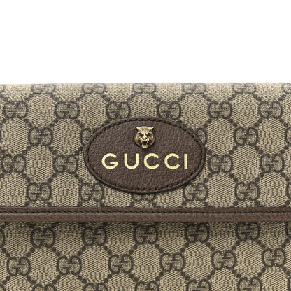 GG Supreme Monogram Neo Vintage Web Belt Bag Brown