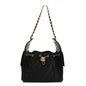 Caviar Quilted Small Chanel 25 Handbag Black