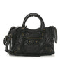 Agneau Classic Gold Hardware Nano City Black
