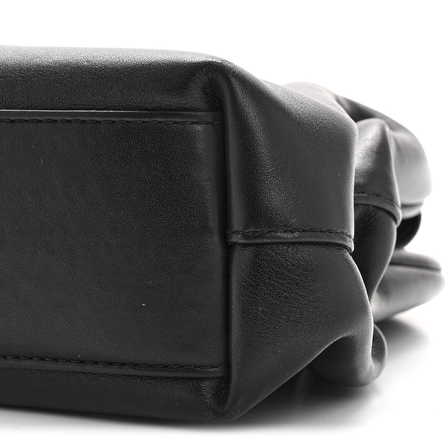 Calfskin Small The Point Triangle Bag Black