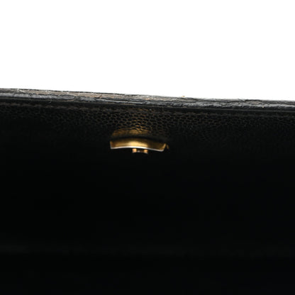 Grain De Poudre Medium Classic Monogram Kate Satchel Black