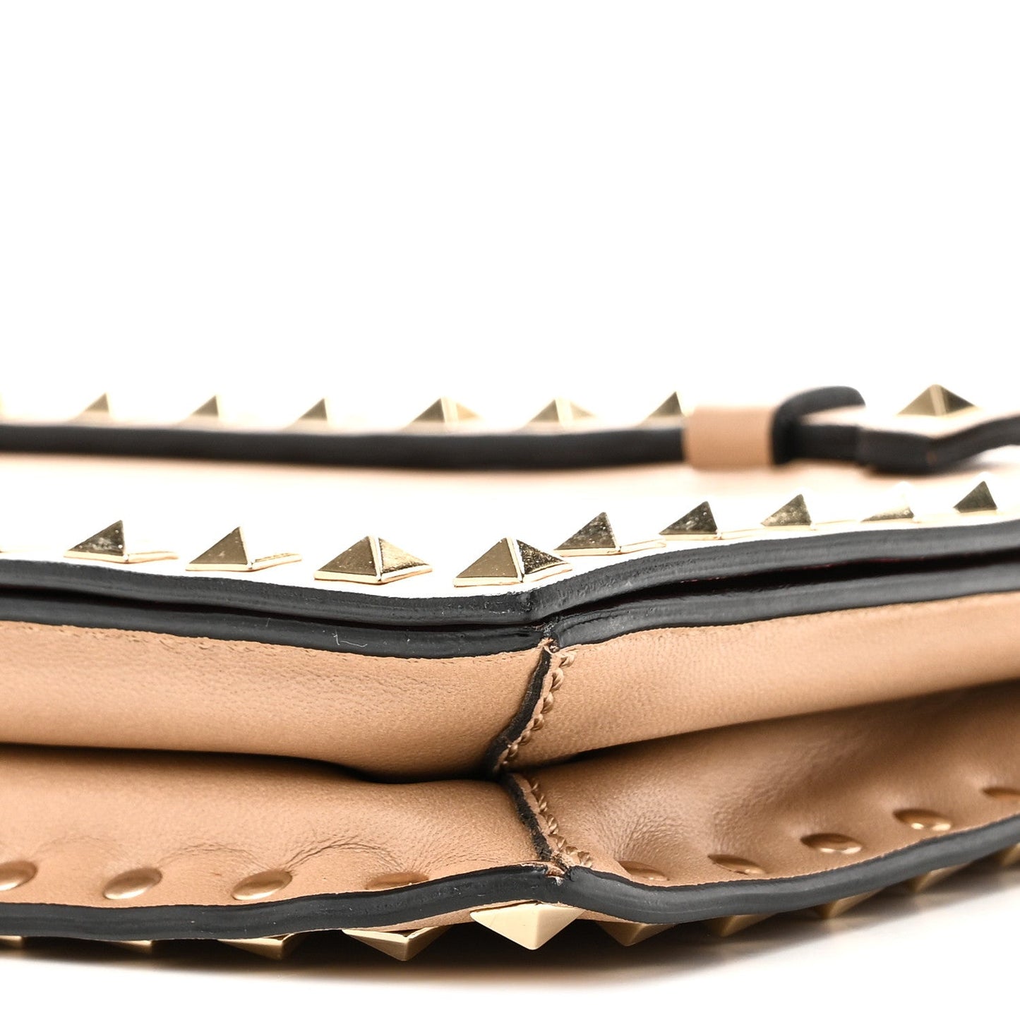 Nappa Rockstud Wristlet Clutch Alpaca