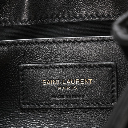 Lambskin Quilted Monogram Mini Nolita Black