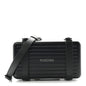 Matte Aluminum Personal Cross-Body Bag Black