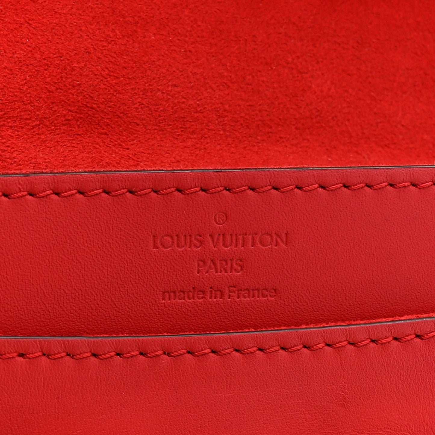 Calfskin Chain Louise MM Red