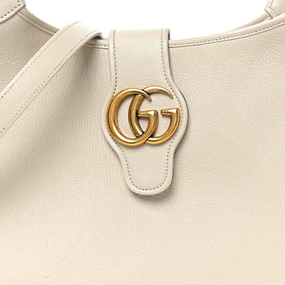 Goatskin Medium Aphrodite Shoulder Bag Mystic White