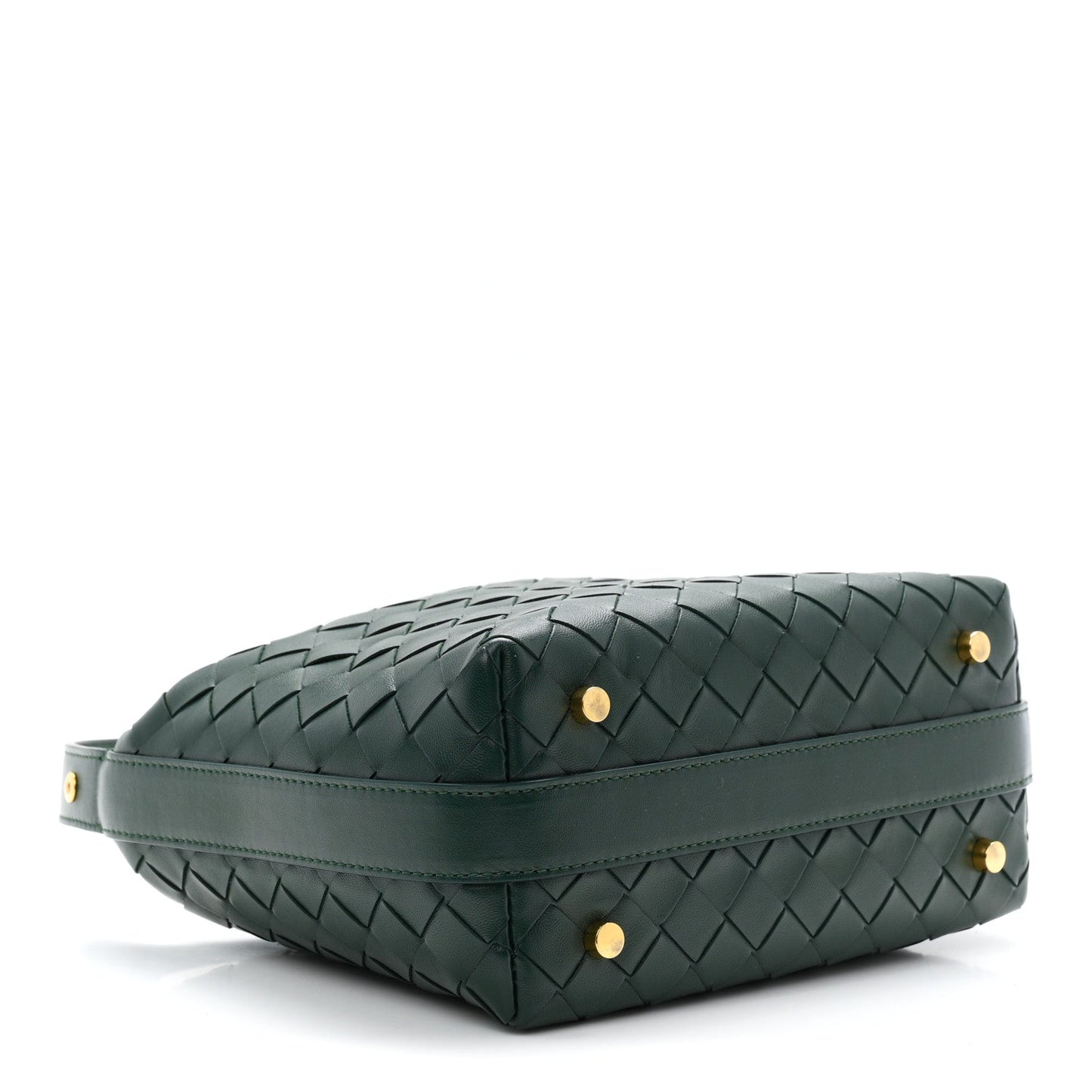 Calfskin Intrecciato Mini Wallace Emerald Green