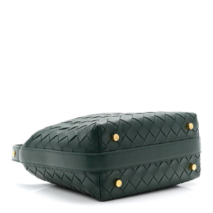 Calfskin Intrecciato Mini Wallace Emerald Green