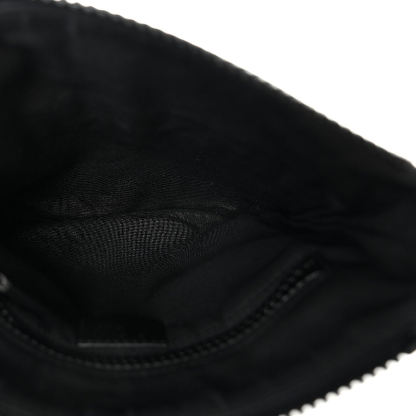 Nylon Monogram Mini Flat Messenger Bag Black