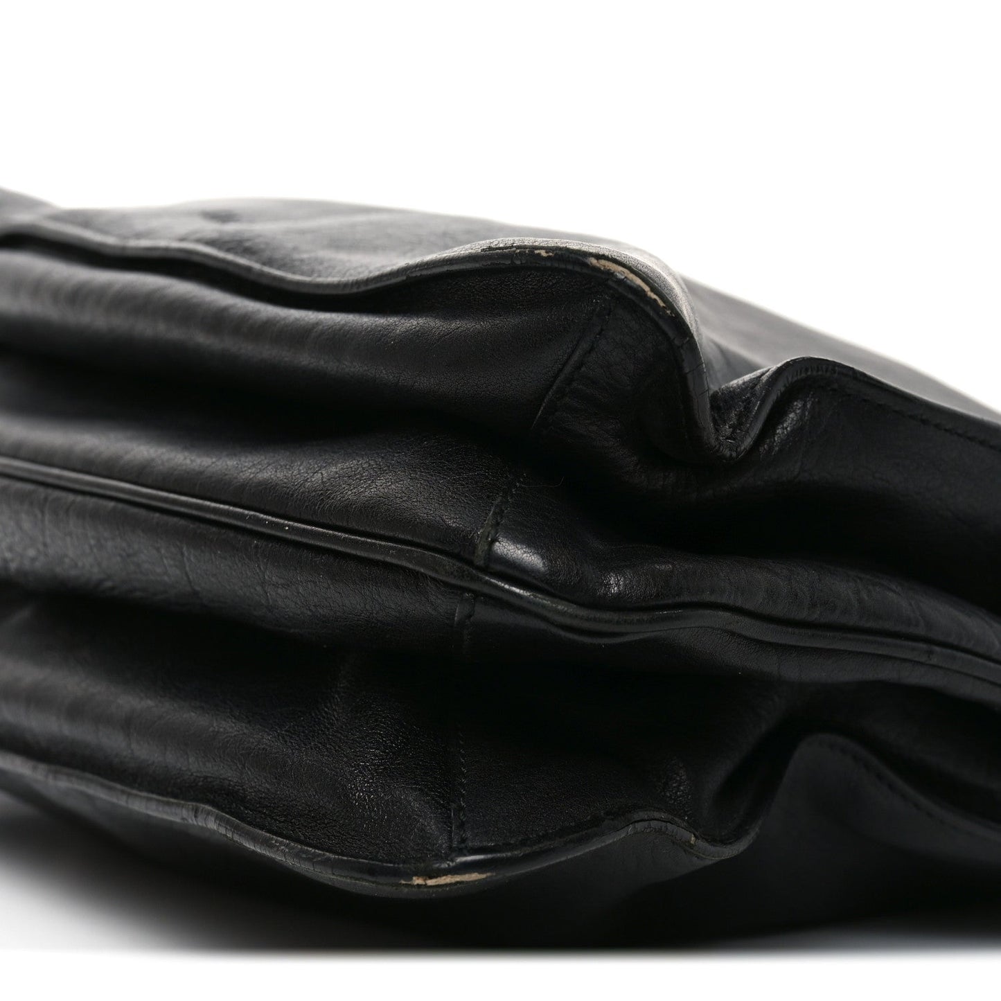 Calfskin Chain Tote Black